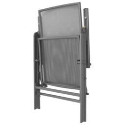 Berkfield Home Stackable Garden Chairs 2 pcs Steel Grey in Dark Grey - thumbnail 6