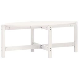 Berkfield Home Coffee Table White 118x63x45 cm Solid Wood Pine - Size: 118 x 63 x 45 cm - thumbnail 2