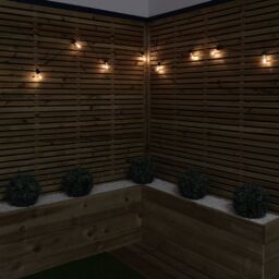 Samuel Alexander 4.5m Set of 10 Connectable Festoon Bulb Lights in Warm White - thumbnail 2
