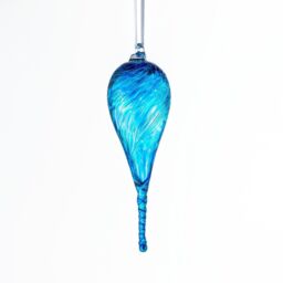 Sienna Glass 16cm Friendship Droplet Pixie in Bright Blue - thumbnail 1