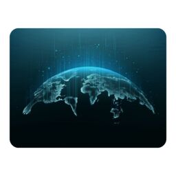 Benjamin Tate Design Map Of The Planet Blanket in Natural - Size: 120 cm x 150 cm - thumbnail 1