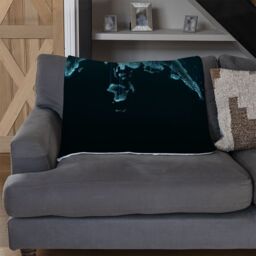 Benjamin Tate Design Map Of The Planet Blanket in Natural - Size: 120 cm x 150 cm - thumbnail 2