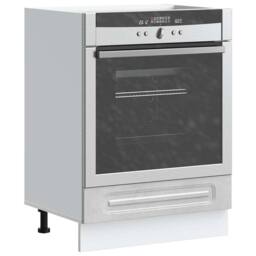 Berkfield Home Oven Cabinet Kalmar Concrete Grey Engineered Wood - thumbnail 2