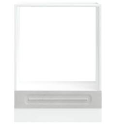 Berkfield Home Oven Cabinet Kalmar Concrete Grey Engineered Wood - thumbnail 4