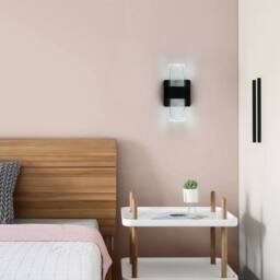 Goeco Wall Light LED Indoor, 12 W, Dimmable, 3000K/4500K/6500K, for Stairs in Black - thumbnail 2
