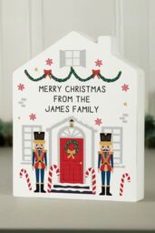 Personalised Memento Company Personalised Nutcracker Christmas House Ornament in White - thumbnail 4
