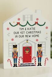 Personalised Memento Company Personalised Nutcracker Christmas House Ornament in White - thumbnail 3