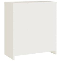 Berkfield Home Durable File Cabinet White 79x40x90 cm Steel - Size: 79 x 40 x 90 cm - thumbnail 6
