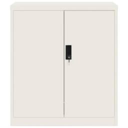 Berkfield Home Durable File Cabinet White 79x40x90 cm Steel - Size: 79 x 40 x 90 cm - thumbnail 1