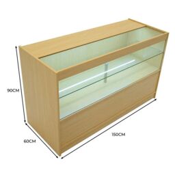 Monstershop LED Retail Shop Counter C1500 - Maple in Beige - thumbnail 6