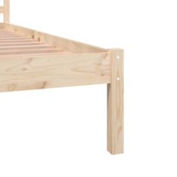 Berkfield Home Day Bed Solid Wood Pine 140x190 cm in Brown - thumbnail 6
