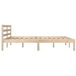 Berkfield Home Day Bed Solid Wood Pine 140x190 cm in Brown - thumbnail 5