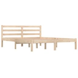 Berkfield Home Day Bed Solid Wood Pine 140x190 cm in Brown - thumbnail 3
