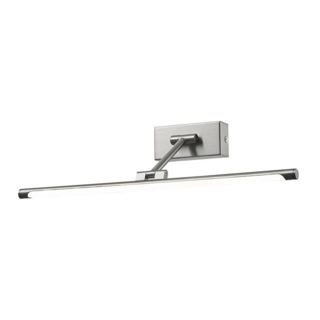 Netlighting Modern LED Picture Lamp Satin Nickel Warm White 3000K 560lm in Grey