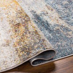 Livabliss Ankara - Abstract Grey Blue Modern Marble Living Dining Bedroom Rug - Size: 160 cm x 215 cm - thumbnail 4