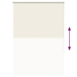 Berkfield Home Roller Blind Blackout Coffee 160x230 cm Fabric Width 156.6 cm Pol… in Off-White - thumbnail 5