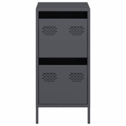 Berkfield Home Sideboard Anthracite 35x39x73.5 cm Cold-rolled Steel in Charcoal - thumbnail 5
