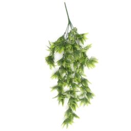 Leaf Artificial Hanging Trailing Plant UV Fire Resistant Boston Fern Plant 75cm in Green - thumbnail 1