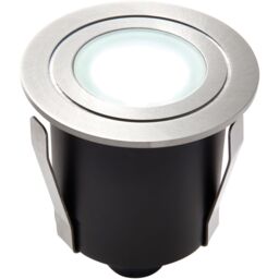 Loops Recessed IP67 Guide Light - 1.2W Daylight White LED Marine Grade Stainless Steel in Metallics - thumbnail 1