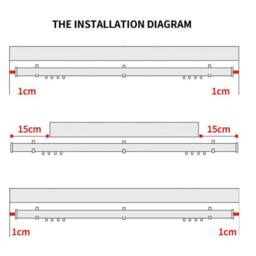 Nordara 3M White Coiled Curtain Track Rail With Gliders For Bay Window - thumbnail 2