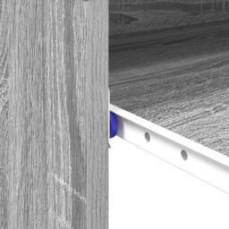 Berkfield Home Computer Desk Grey Sonoma Engineered wood Compact Simple - thumbnail 9