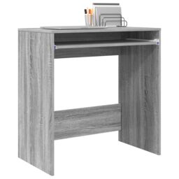 Berkfield Home Computer Desk Grey Sonoma Engineered wood Compact Simple - thumbnail 3