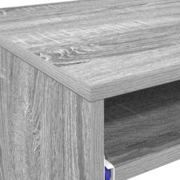 Berkfield Home Computer Desk Grey Sonoma Engineered wood Compact Simple - thumbnail 8