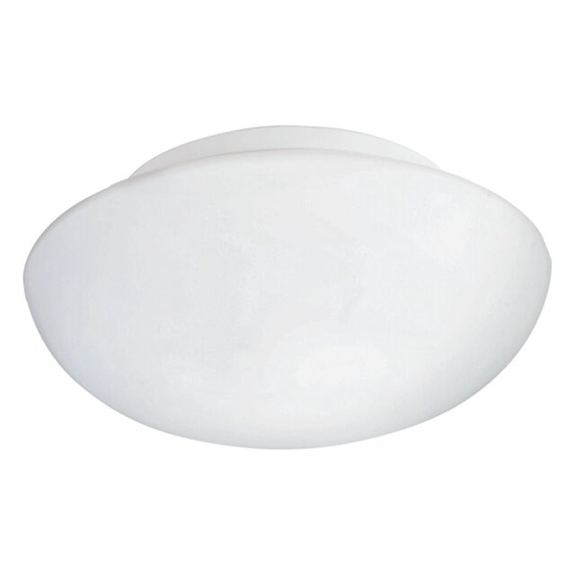 Loops Wall Flush Ceiling Light Colour White Shade White Glass Opal Matt Bulb E27 2x60W - image 1