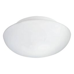 Loops Wall Flush Ceiling Light Colour White Shade White Glass Opal Matt Bulb E27 2x60W - thumbnail 1