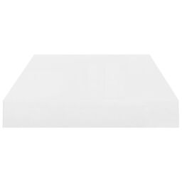 Berkfield Home Floating Wall Shelves 4 pcs High Gloss White 40x23x3.8 cm MDF - thumbnail 6
