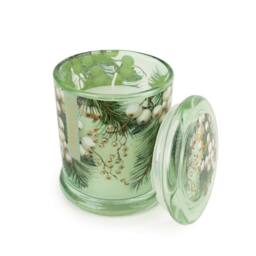 Madison & Mayfair Winter Fir & Mistletoe Large One Wick Candle in Green - thumbnail 2