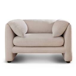 The Great Sofa Company Mabel Boucle Armchair in Cream - thumbnail 3