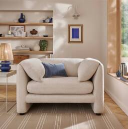 The Great Sofa Company Mabel Boucle Armchair in Cream - thumbnail 1