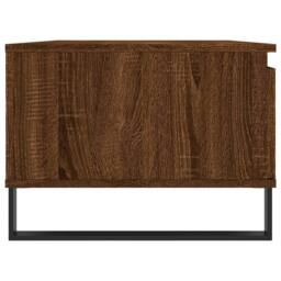 Berkfield Home Coffee Table Brown Oak 90x50x36.5 cm Engineered Wood - thumbnail 7