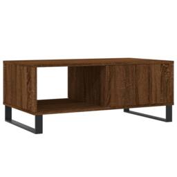 Berkfield Home Coffee Table Brown Oak 90x50x36.5 cm Engineered Wood - thumbnail 8