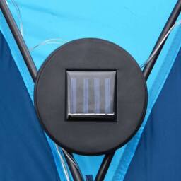 Berkfield Home Party Tent with LED & 4 Sidewalls 3.6x3.6x2.3 m Blue - thumbnail 6