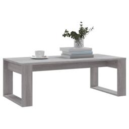 Berkfield Home Coffee Table Grey Sonoma 102x50x35 cm Engineered Wood - Size: 102 x 50 x 35 cm - thumbnail 3