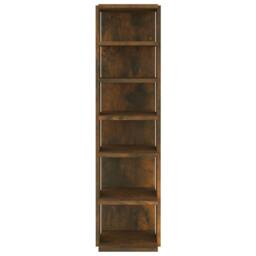 Berkfield Home Shoe Racks 2 pcs Smoked Oak 27.5x27x102 cm Engineered Wood in Brown - thumbnail 4