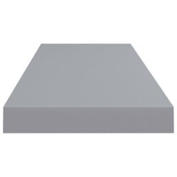 Berkfield Home Floating Wall Shelf Grey 80x23.5x3.8 cm MDF - thumbnail 5