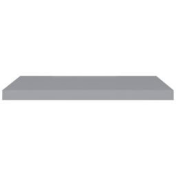 Berkfield Home Floating Wall Shelf Grey 80x23.5x3.8 cm MDF - thumbnail 4