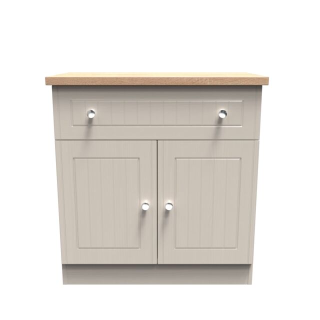 Ready Assembled 2 U Norton 1 Drawer 2 Door Sideboard (Ready Assembled) in Taupe - Size: Medium - image 1