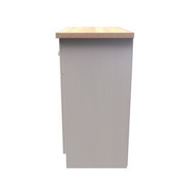 Ready Assembled 2 U Norton 1 Drawer 2 Door Sideboard (Ready Assembled) in Taupe - Size: Medium - thumbnail 2