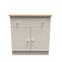 Ready Assembled 2 U Norton 1 Drawer 2 Door Sideboard (Ready Assembled) in Taupe - Size: Medium - thumbnail 1