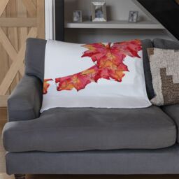 Benjamin Tate Design Autumn Reath Blanket in Natural - Size: 120 cm x 150 cm - thumbnail 2