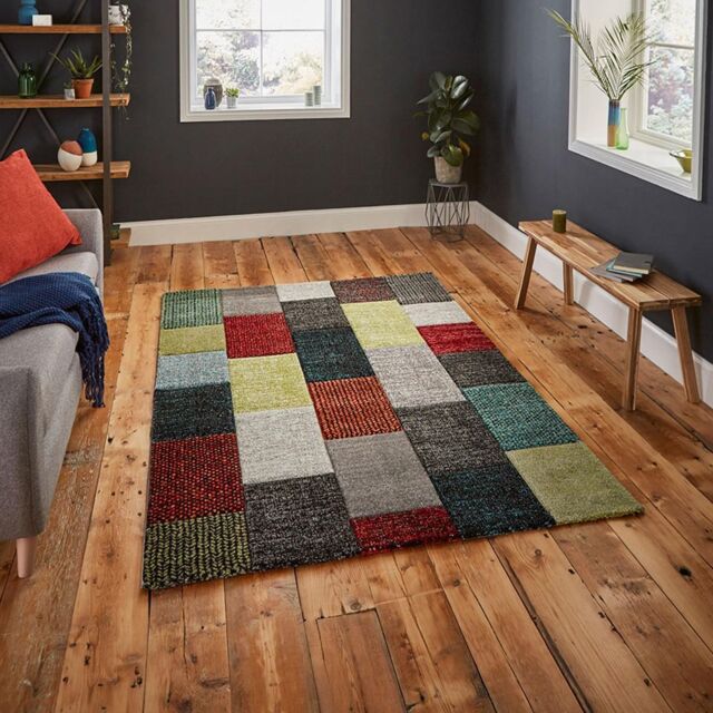 The Rug Shop UK Multi Handmade Modern Geometric Polypropylene Easy To Clean Rug - Size: 200 cm x 290 cm - image 1