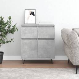 Berkfield Home Sideboard Concrete Grey 60x35x70 cm Engineered Wood - Size: 60 x 35 x 70 cm - thumbnail 2