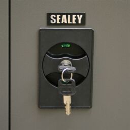 Loops Floor Standing Steel Cabinet - 915 x 460 x 1830mm - Two Door - Cylinder Lock in Metallics - thumbnail 4