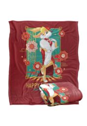 Warner Brothers Looney Tunes Lola Bunny Silky Touch Super Soft Throw Blanket in White - thumbnail 2