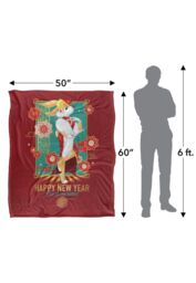 Warner Brothers Looney Tunes Lola Bunny Silky Touch Super Soft Throw Blanket in White - thumbnail 5