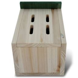Berkfield Home Butterfly House 14 x 15 x 22 cm Set of 4 in Brown - thumbnail 5